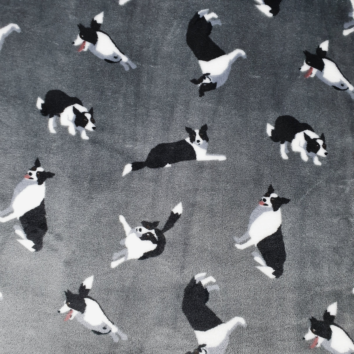 Wellness tæppe uden fyld | Grå med hunde