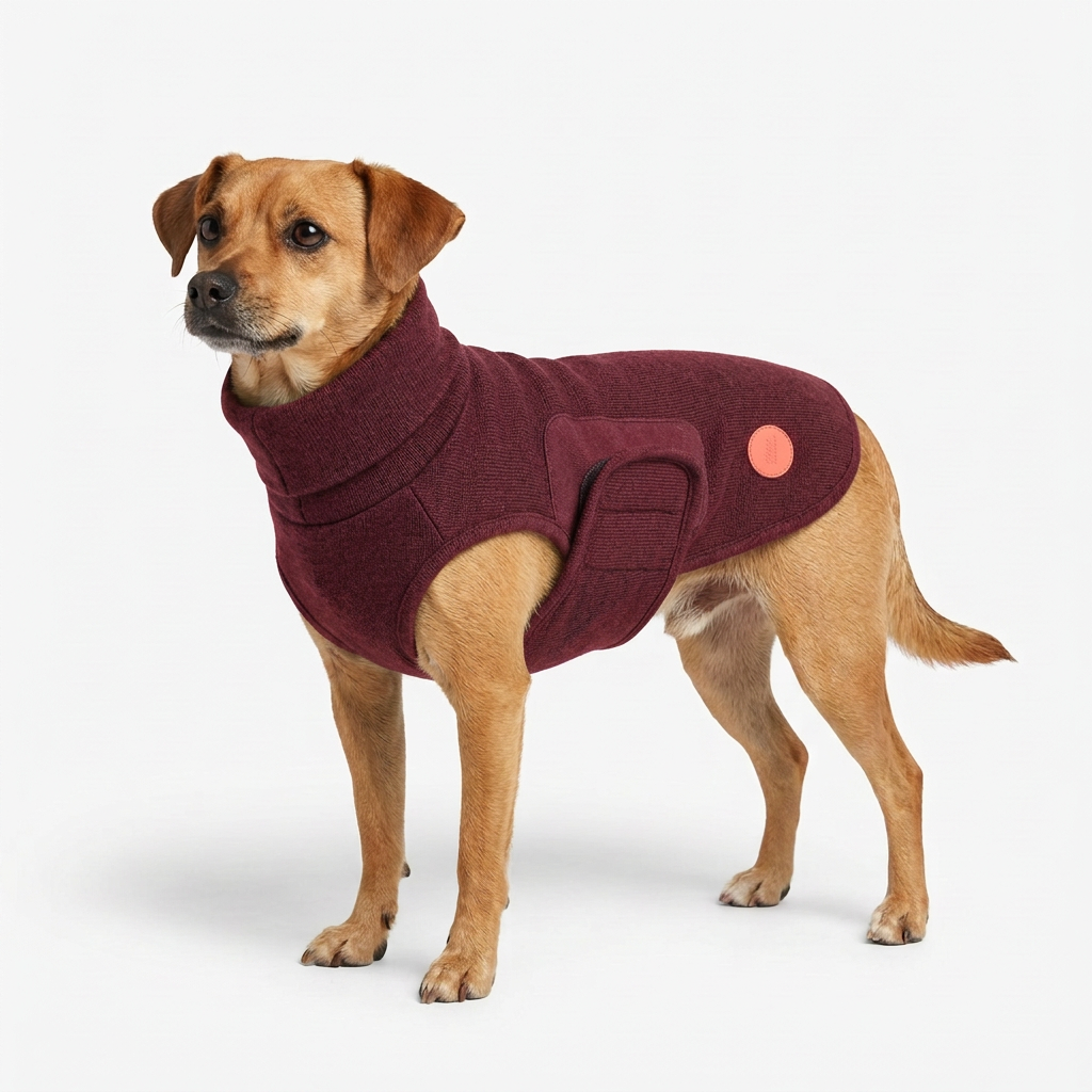 51 Degrees North | Knit Wool Vest | Burgundy