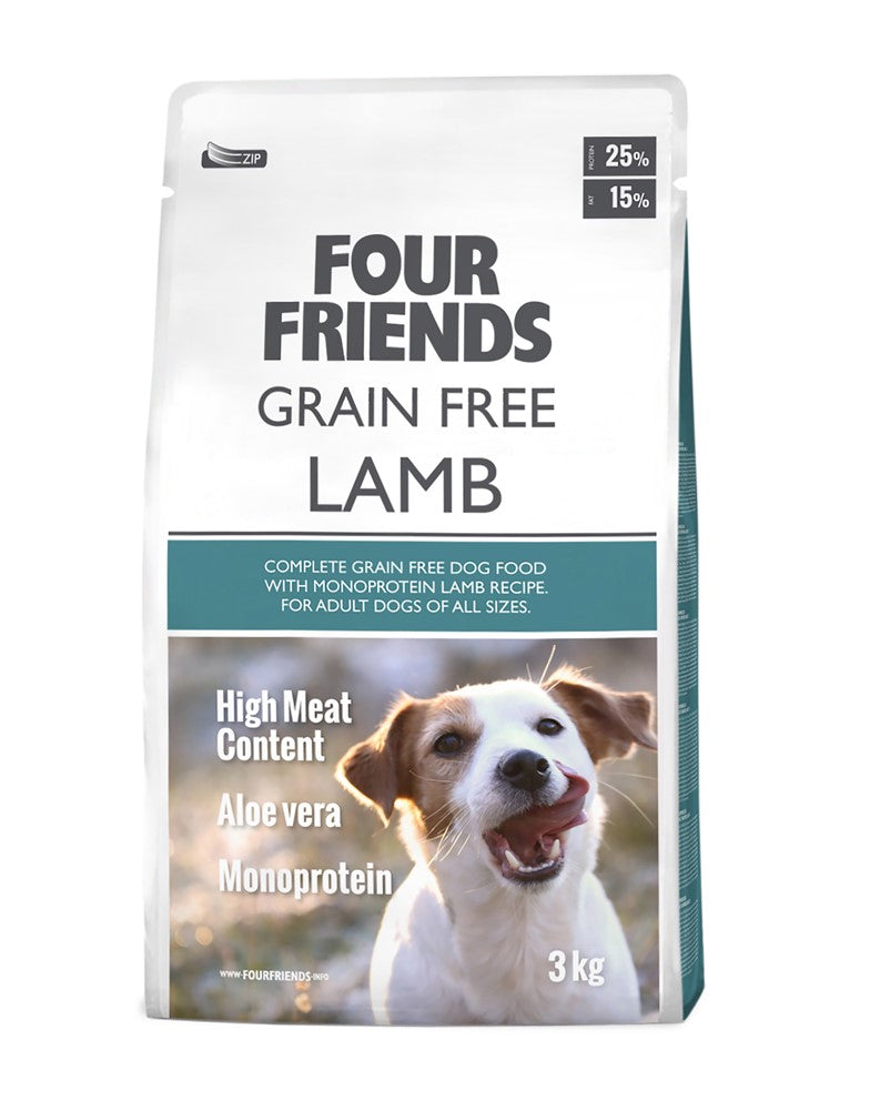 Four Friends | Lamb Grain Free Tørfoder | 3 kg