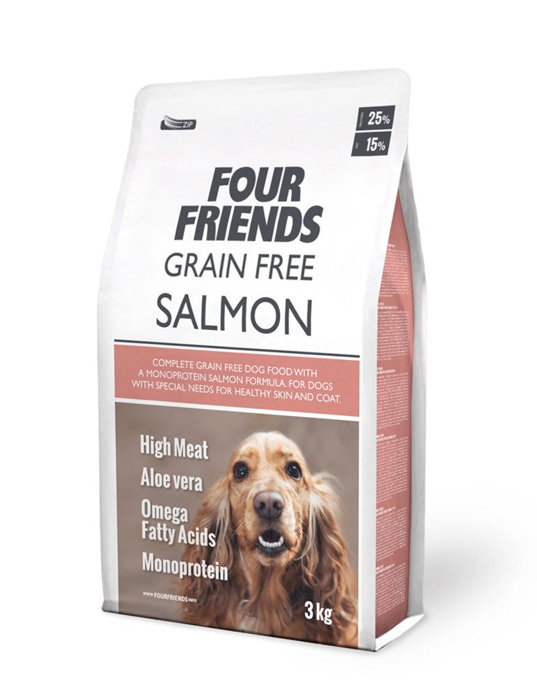 Four Friends | Salmon Grain Free Tørfoder | 3 kg