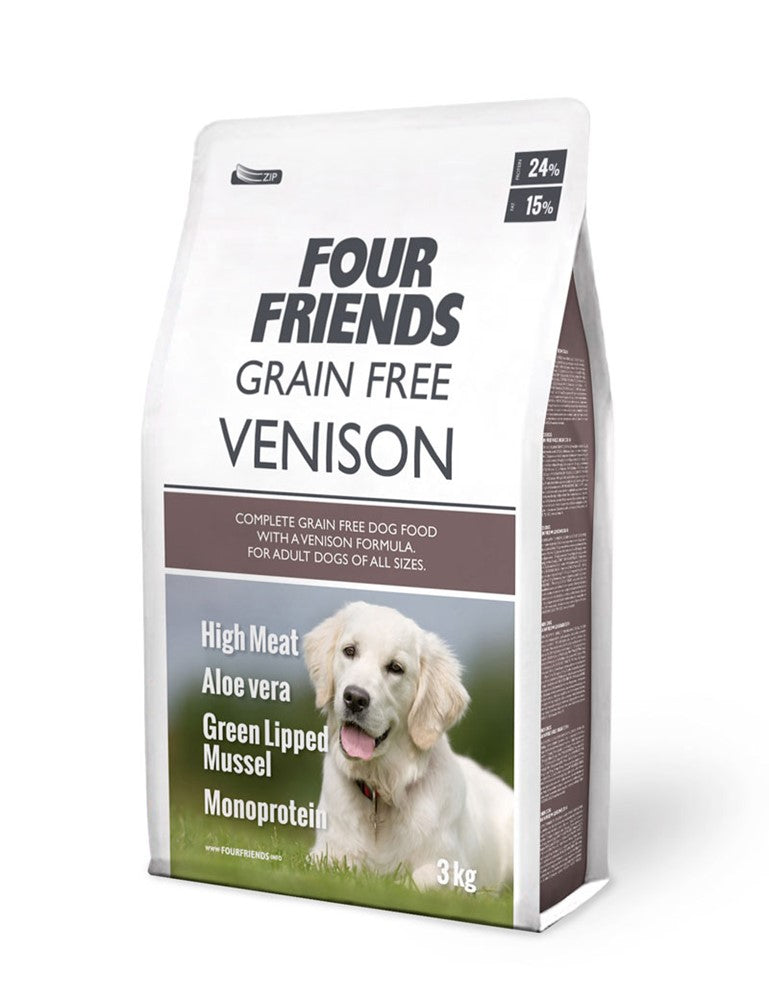 Four Friends | Vension Grain Free Tørfoder | 3 kg