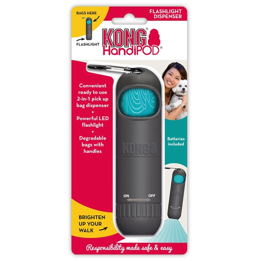 Kong | HandiPOD | Lommelygte m. hundeposer