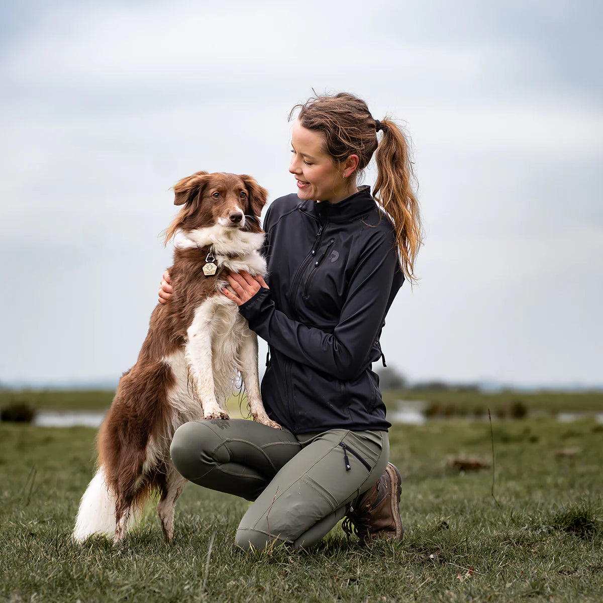 DC | FeelFree Dog Walker Zip Jacket | Sort | Musli