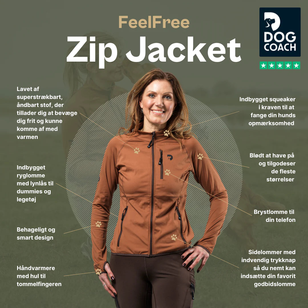 DC | FeelFree Dog Walker Zip Jacket | Sort | Musli