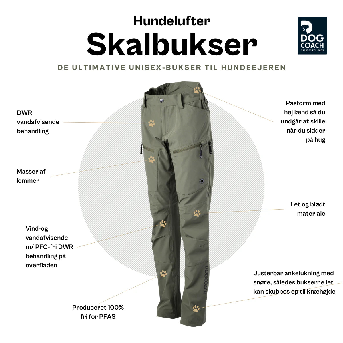 DC | Hundelufter skalbukser | Sort | Kort længde | Curran | NEDSAT 30%