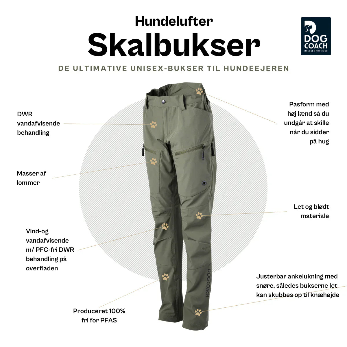DC | Hundelufter skalbukser | Beetle | Ekstra længde | Hope