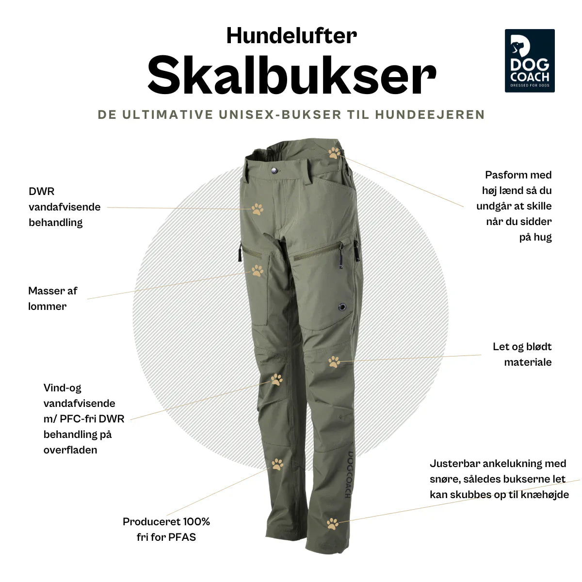 DC | Hundelufter skalbukser | Sort | Normal længde | Viggo | NEDSAT 30%