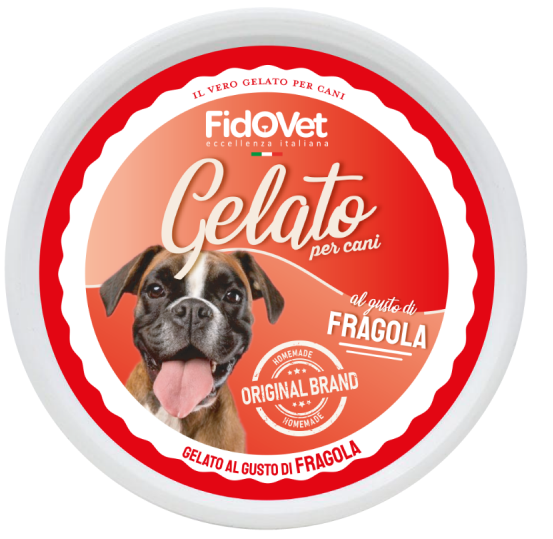 FidOOvet | Gelato hundeis | Jordbær
