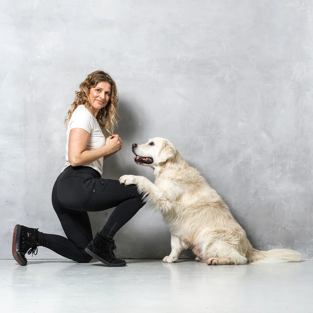 DC | FeelFree Dog Walker Tights | Black | Ruby