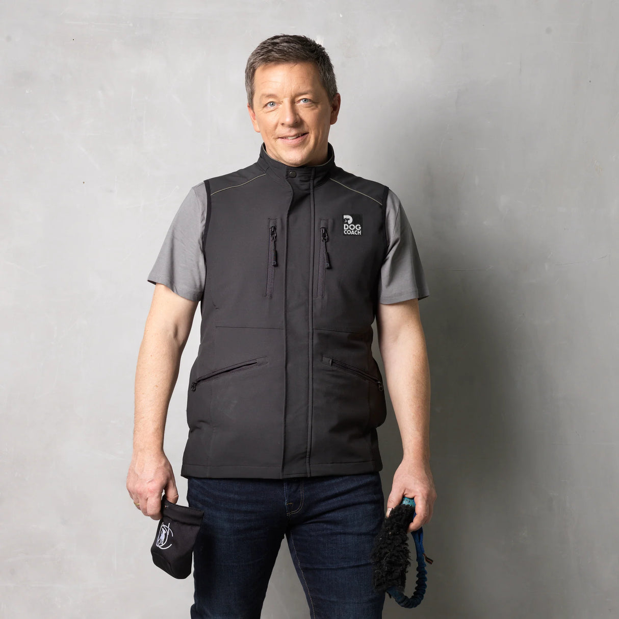 DC | Elite Hundetræningsvest | Sort | Boss (Herremodel)