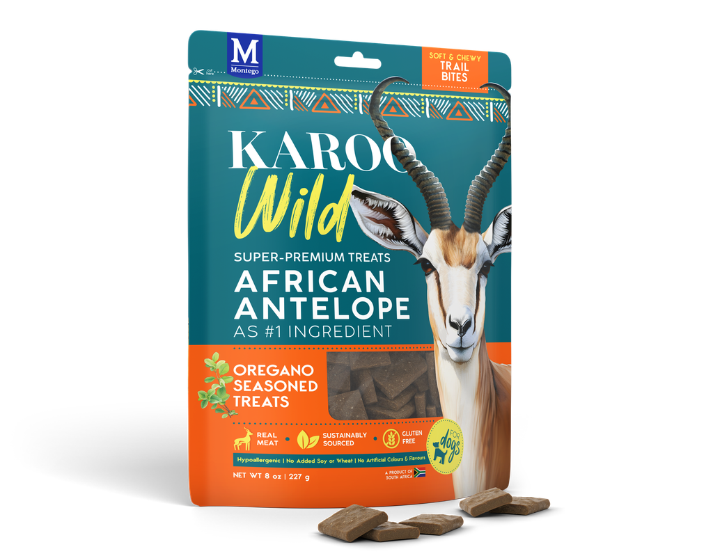 Karoo Wild | Soft & Chewy Trail Bites | Antilope & Oregano | 227g