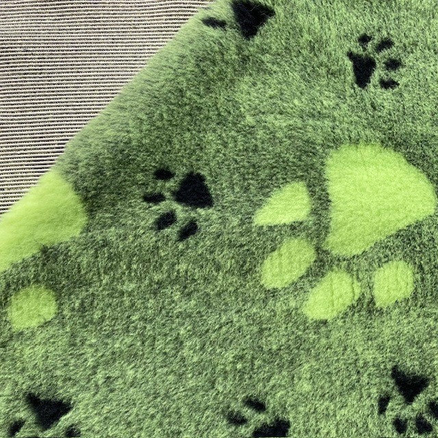 Vetbed | Limegrøn m. Limegrøn Pote (stor) | Skridsikker