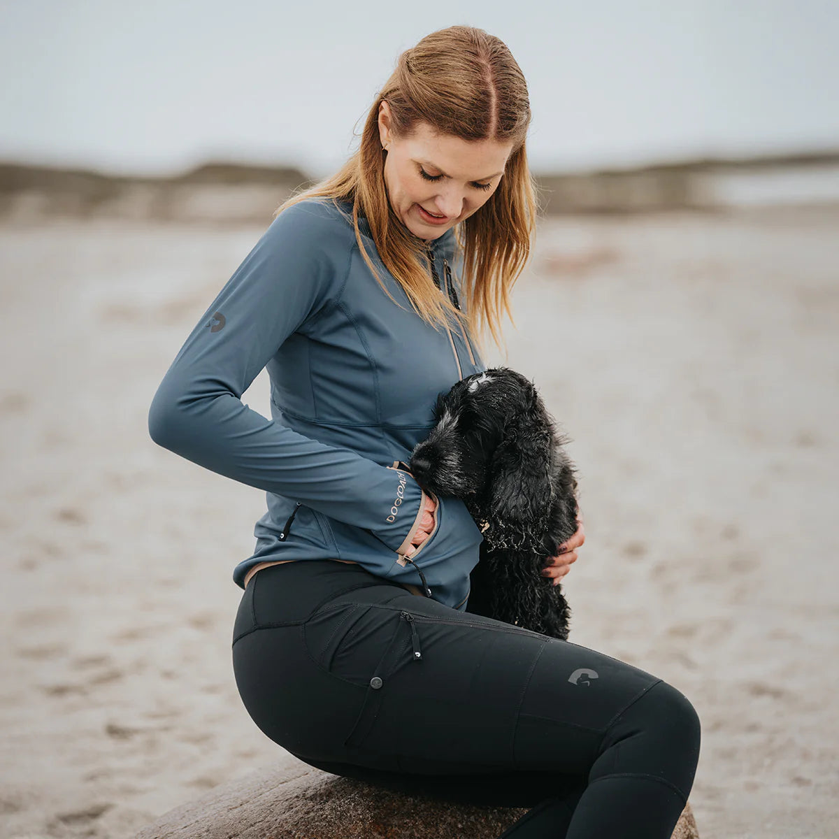 DC | FeelFree Dog Walker Tights | Black | Ruby