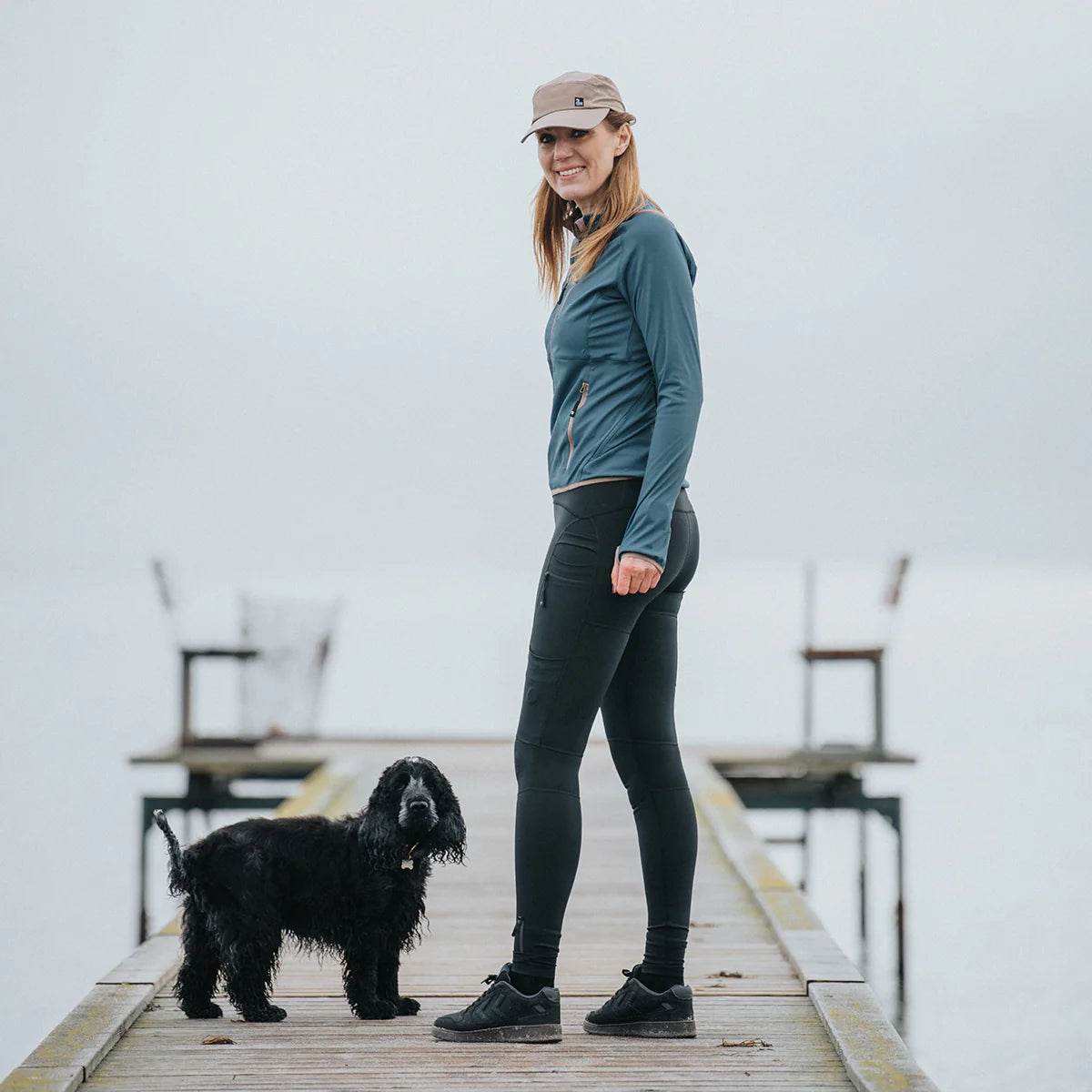 DC | FeelFree Dog Walker Tights | Black | Ruby