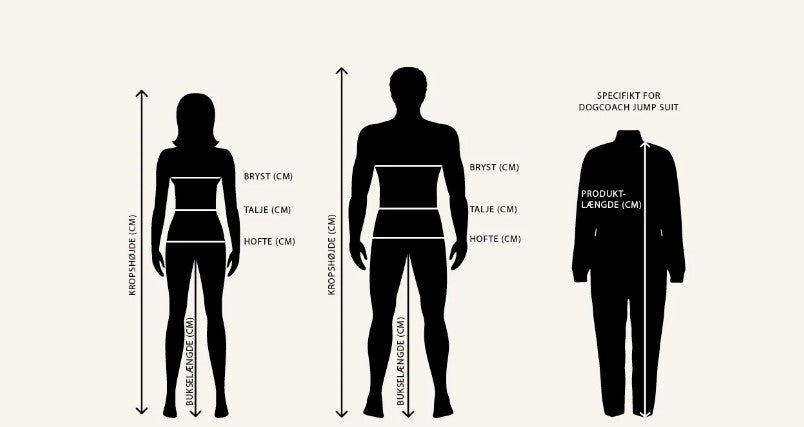 DC | Størrelses guide | Info om størrelserne