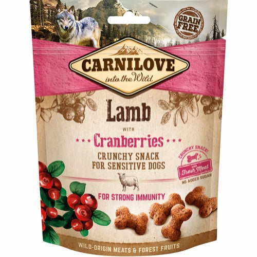 Carnilove Wild | Crunchy Snack | Lam & Tranebær 200g