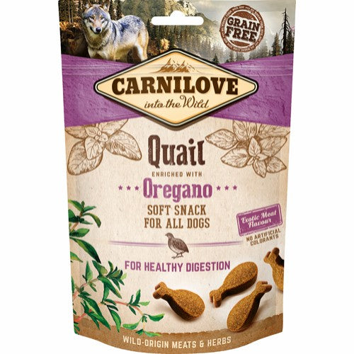Carnilove Wild | Soft Snack | Vagtel & Oregano 200g