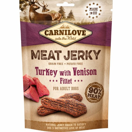 Carnilove Wild | Meat Jerky | Turkey & Venison Filet 100g
