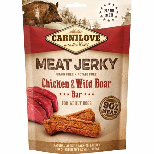 Carnilove Wild | Meat Jerky | Vildsvin  & Kylling Bar 100g