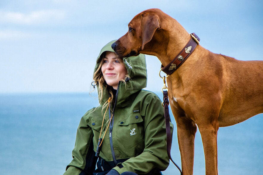 Maul | Læderhalsbånd Kairo| Brun & Cognac M. Sølv