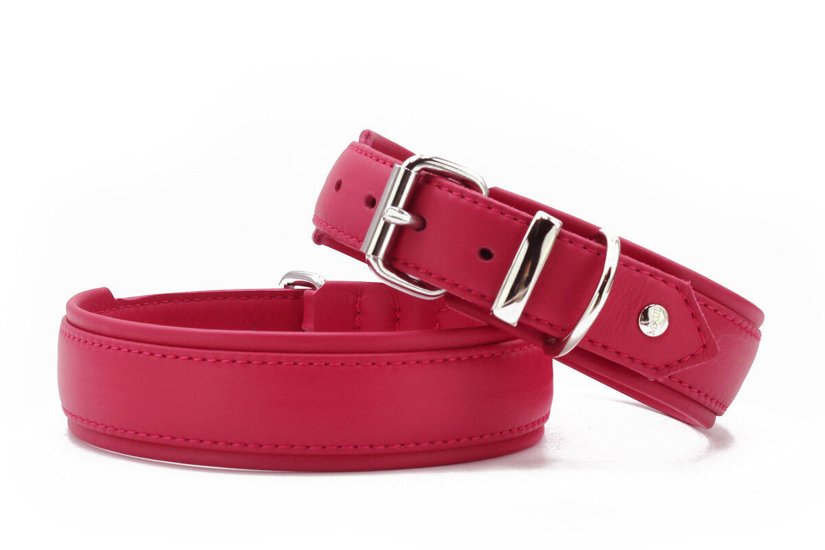 Maul | Læderhalsbånd Klassisk Soft | Lipstick