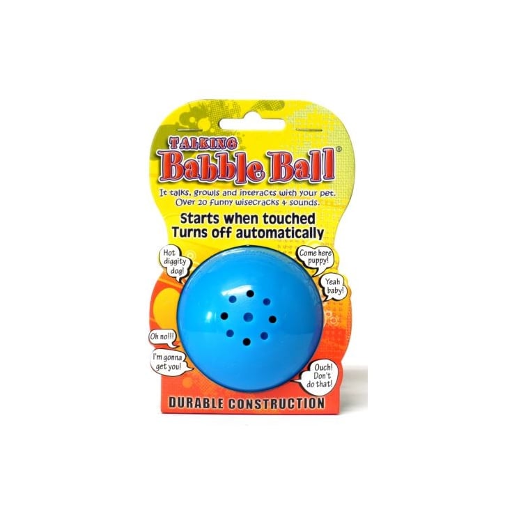 Pet Qwerks | Talking Babble Ball | Large