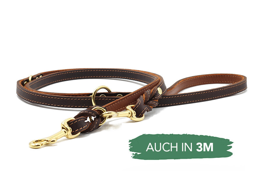 Maul | Læderline Klasisk Brun & Cognac | 2 M | M. Guld