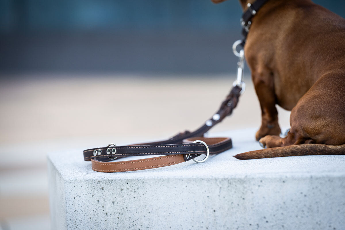 Maul | Læderline Klasisk Brun & Cognac | 2 M | M. Sølv