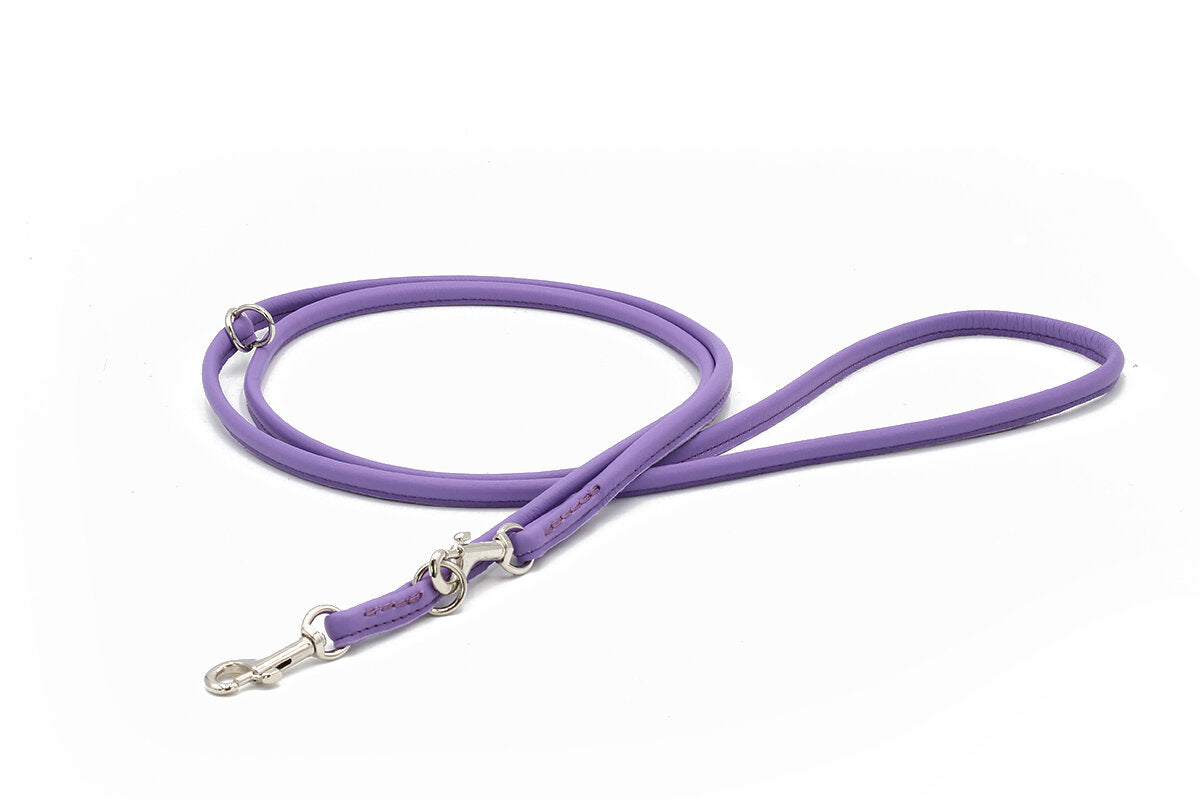 Maul | Læderline Rundsyet Lilla | 2 M | M. Sølv