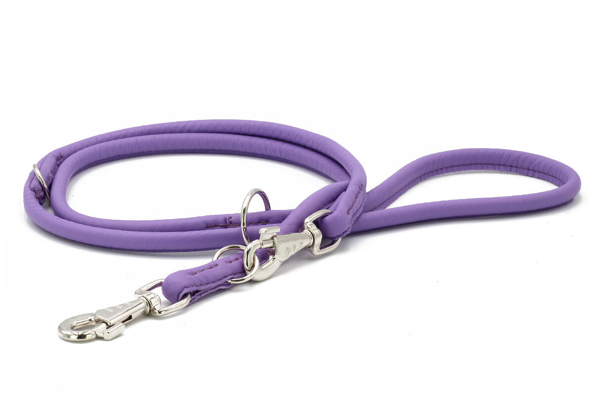 Maul | Læderline Rundsyet Lilla | 2 M | M. Sølv