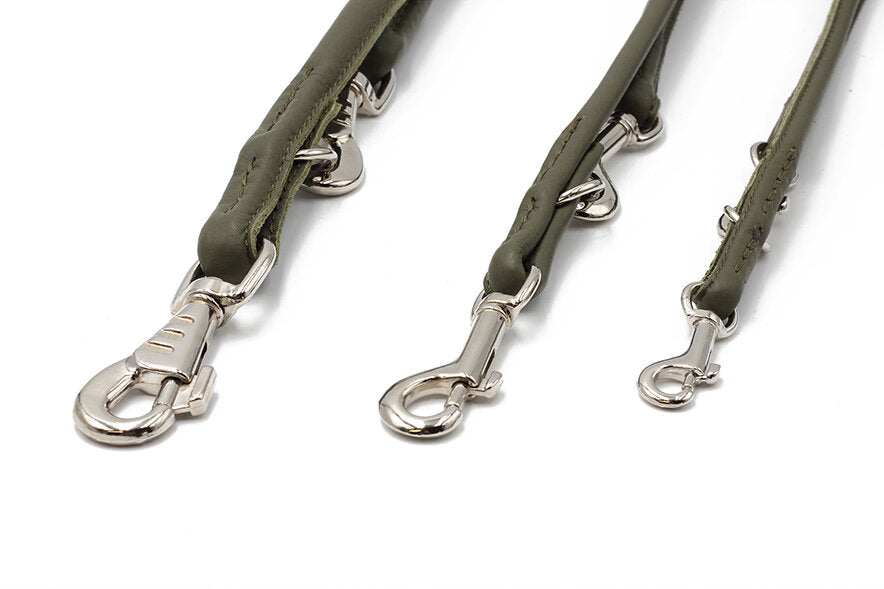 Maul | Læderline Rundsyet Khaki | 2 M | M. Sølv