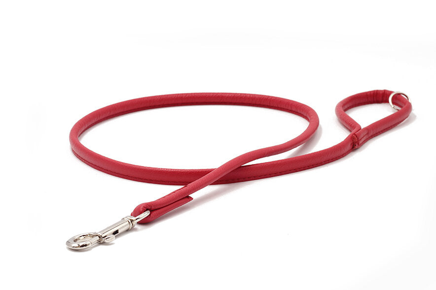 Maul | Læderline Rundsyet Rød | 1,2 M | M. Sølv