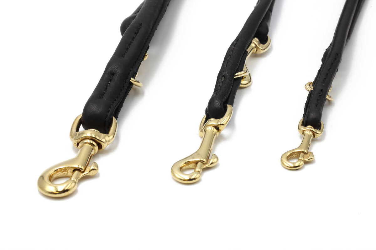 Maul | Læderline Rundsyet Sort | 3 M | M. Guld