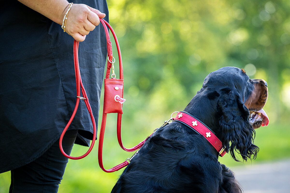 Maul | Hundeposeholder | Klassisk Rød M. Karabin