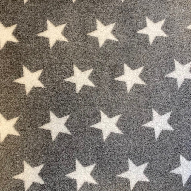 Wellness tæppe uden fyld |Grå med hvide stjerner