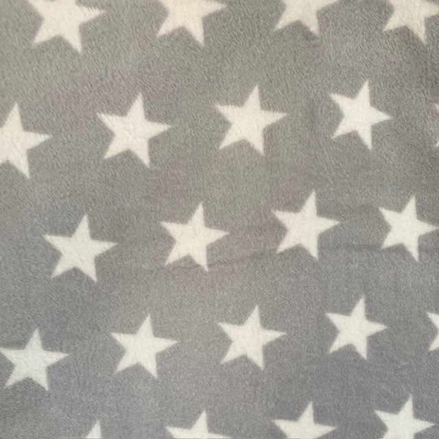 Wellness tæppe med fyld | Lysegrå med hvide stjerner