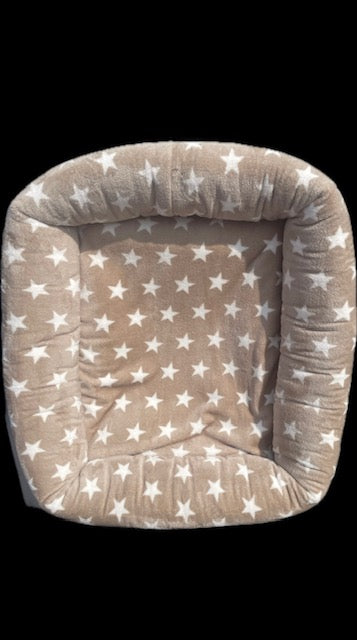 Wellness seng | Beige med hvide stjerner