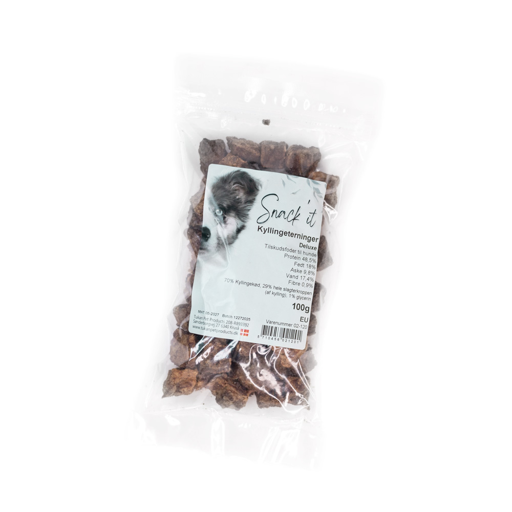 Snack'it | Deluxe | Kyllingeterninger 100g