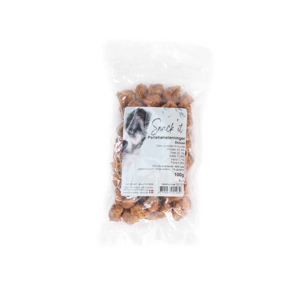 Snack'it | Deluxe | Perlehøneterninger 100g