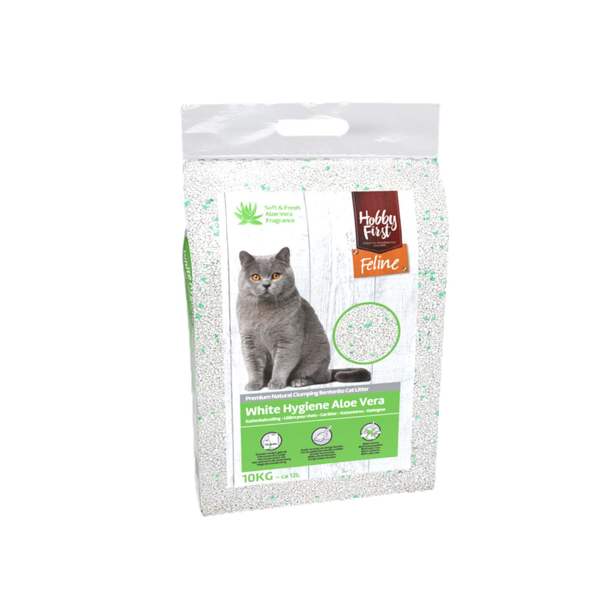 Hobby First Feline | White Hygiene Aloe Vera | 10 Kg