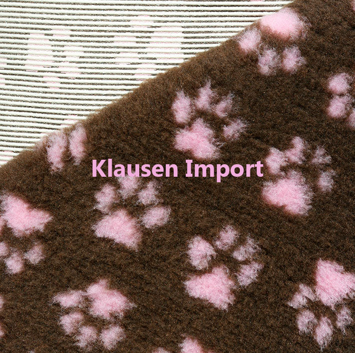 Vetbed | Brun m. Pink Pote (små) | Skridsikker