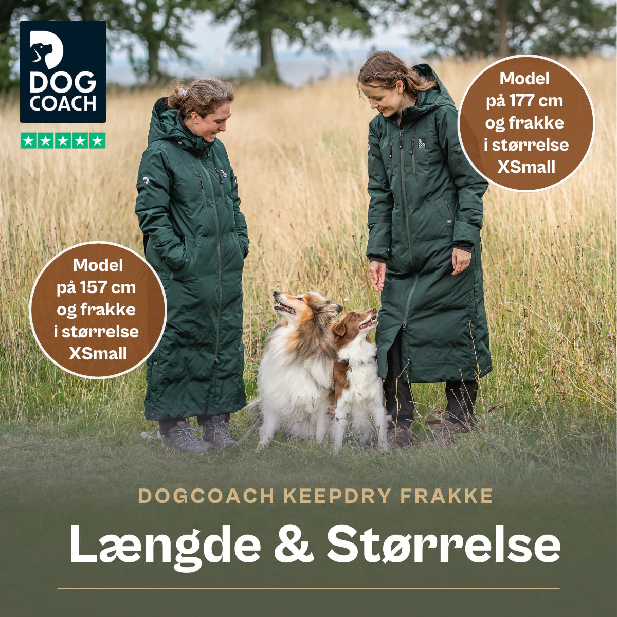 DC | Lang KeepDry Jakke | Bison | Molly