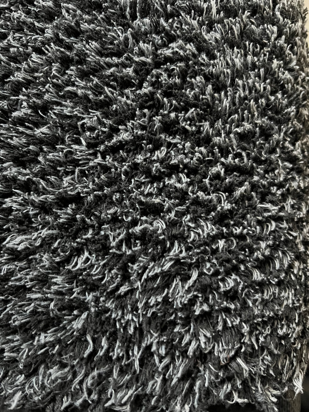 Bomuld måtte | Sort & Grå| 85x150