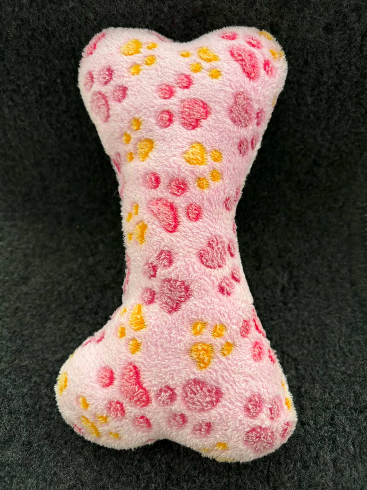 Wellness legetøj | Kødben | Lyserød med poter | Stor