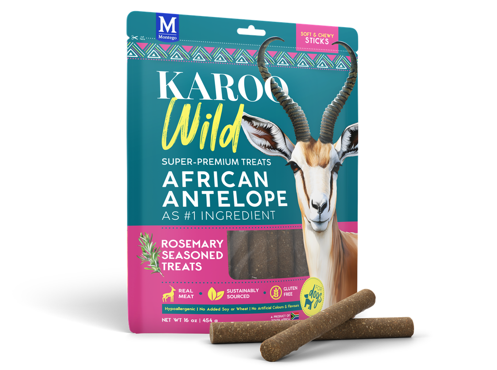 Karoo Wild | Soft & Chewy Sticks | Antilope & Rosemary | 454 kg