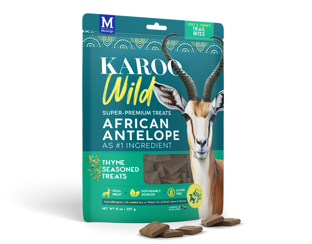 Karoo Wild | Soft & Chewy Trail Bites | Antilope & Thyme | 227g