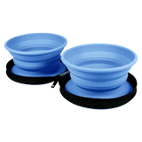 Kiwiwalker | Double Travel Bowl | Blå | 2x350 ml