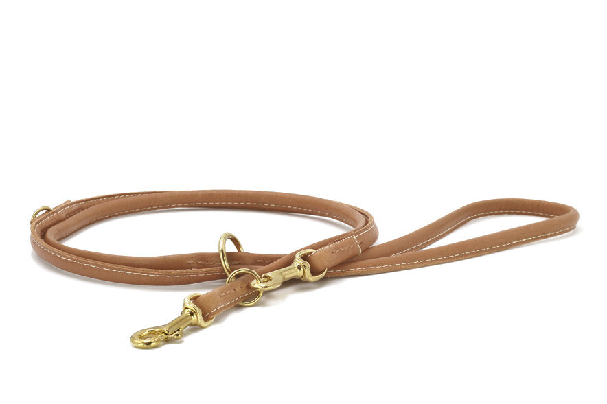 Maul |  Brandy læder line 2 m | M. Guld karabin