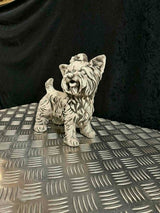 Betonfigur | Stor Yorkshire Terrie stående | 25 cm