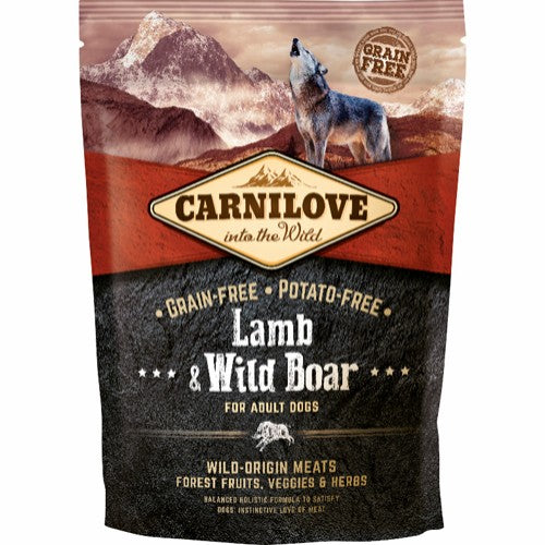 Carnilove Wild | Adult | Lam  & Vildsvin | 1,5kg | UDLØBER 07.08.2026